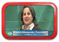 video link - CSRware founder Karen Alonardo