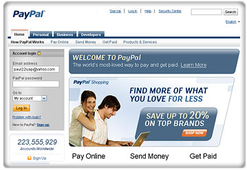 PayPal Web Site
